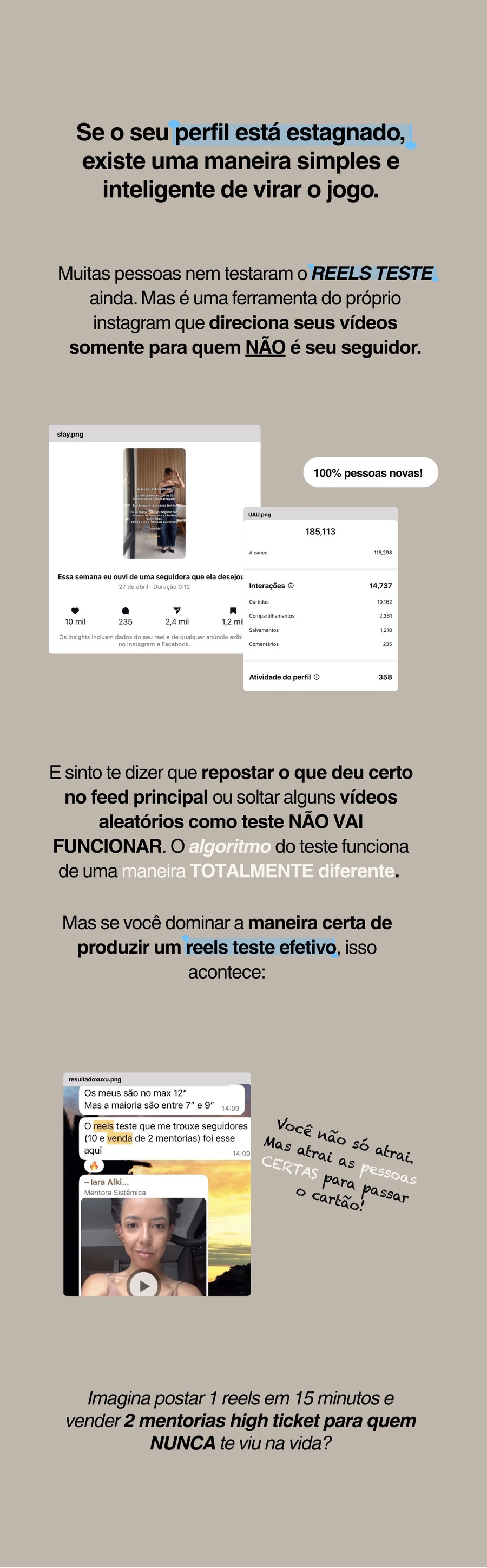 ESTAGNADO + REELS mobile